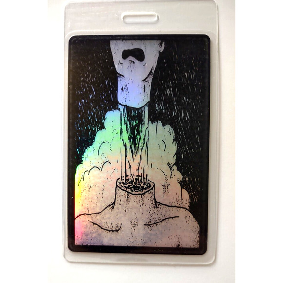 David Byrne Rei Momo Backstage Pass Laminated 1989 Original Talking Heads Laser - Picture 1 of 2